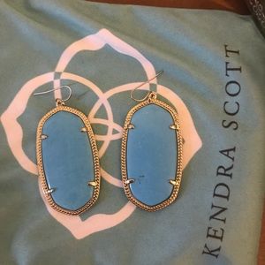 Kendra Scott “Danielle” Turquoise Gold Earrings